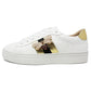 White with Gold Laced Trainer