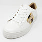 White with Gold Laced Trainer