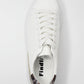 White with Metallic detail Laced Trainer