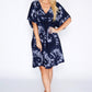 Navy Tie Dye Smock Dress