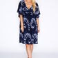 Navy Tie Dye Smock Dress