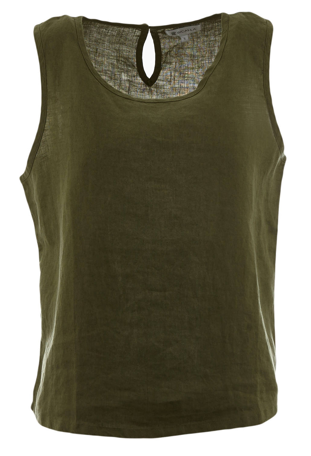 Linen Top - Forest Green