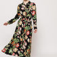 Floral shirt maxi dress