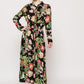 Floral shirt maxi dress