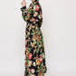 Floral shirt maxi dress