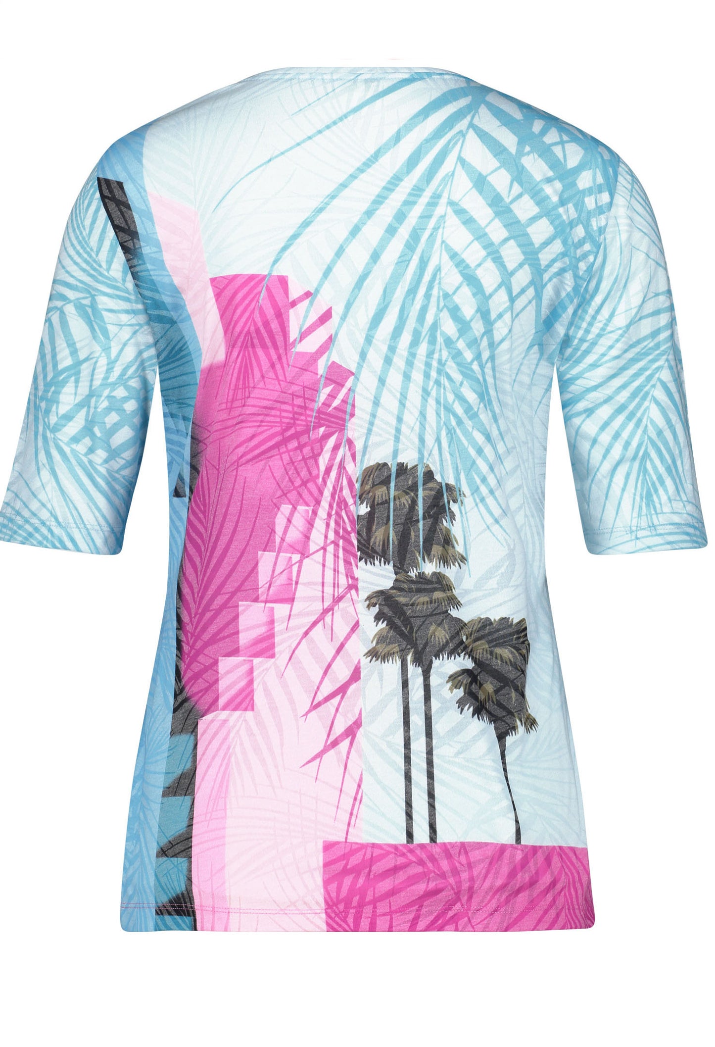 Top with a palm tree print