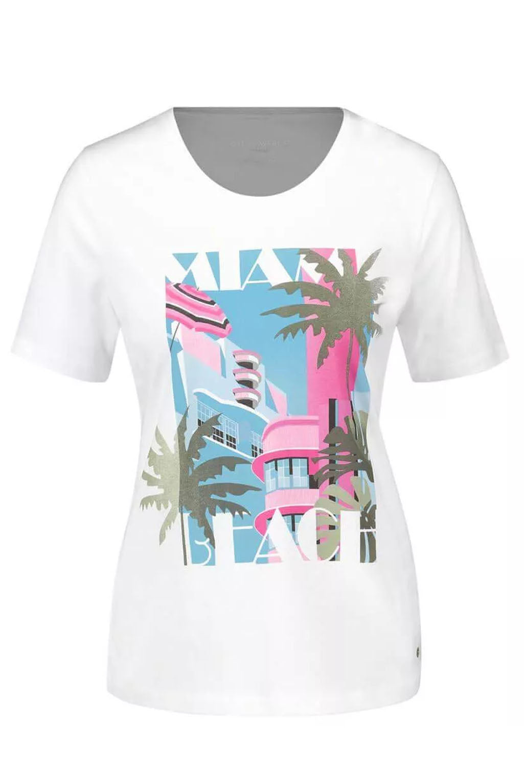 Miami Beach Print T-Shirt