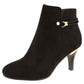 Black Microfibre Plain Front Elegant Boot-2