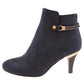 Navy Microfibre Plain Front Elegant Boot-3