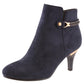 Navy Microfibre Plain Front Elegant Boot-3