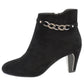 Black Microfibre Plain Front Elegant Boot-3