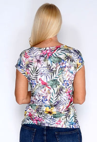 Tropical Print Top-2