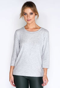 Pullover Plain Soft grey