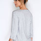 Pullover Plain Soft grey