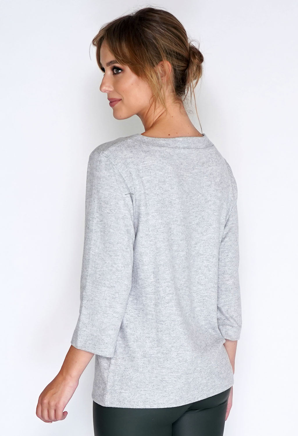 Pullover Plain Soft grey