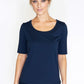 SUPER SOFT NAVY BASIC T-SHIRT