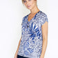 PRINTED TOP WITH NECKLACE DETAIL