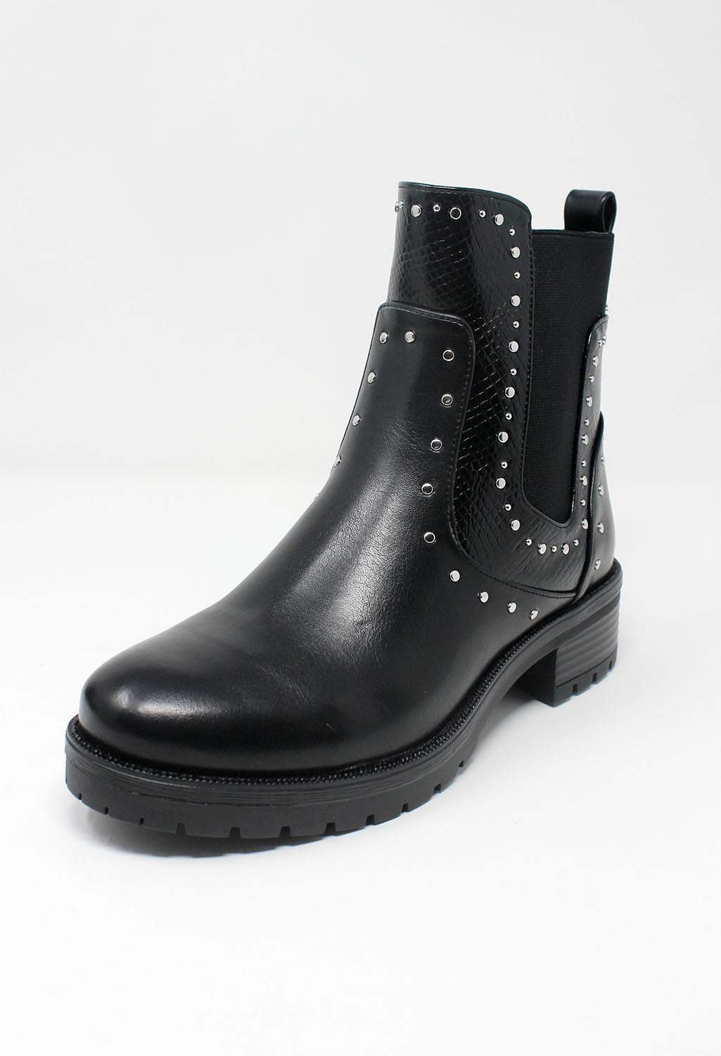 The Shoe Room Stud Detail Chunky Ankle Boots Pamela Scott
