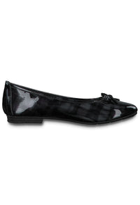 Jana Black Patent Softline Flat Pump