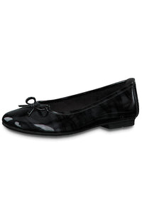 Jana Black Patent Softline Flat Pump