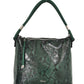 Snake Hobo Bag Green