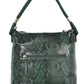 Snake Hobo Bag Green