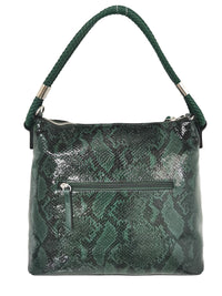 Snake Hobo Bag Green