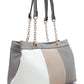 Color Block Soft Tote