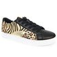 Black Trainer with ocelot, tiger and gold panels