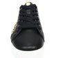 Black Trainer with ocelot, tiger and gold panels