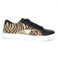 Black Trainer with ocelot, tiger and gold panels