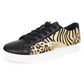 Black Trainer with ocelot, tiger and gold panels