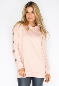 Pink Star Detail Hoody