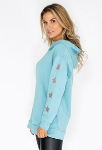 Blue Star Detail Hoody