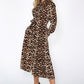 Leopard Print Shirt Dress