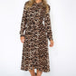 Leopard Print Shirt Dress