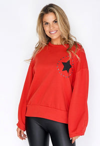 Red Circle of Stars Jumper