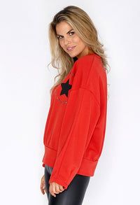 Red Circle of Stars Jumper