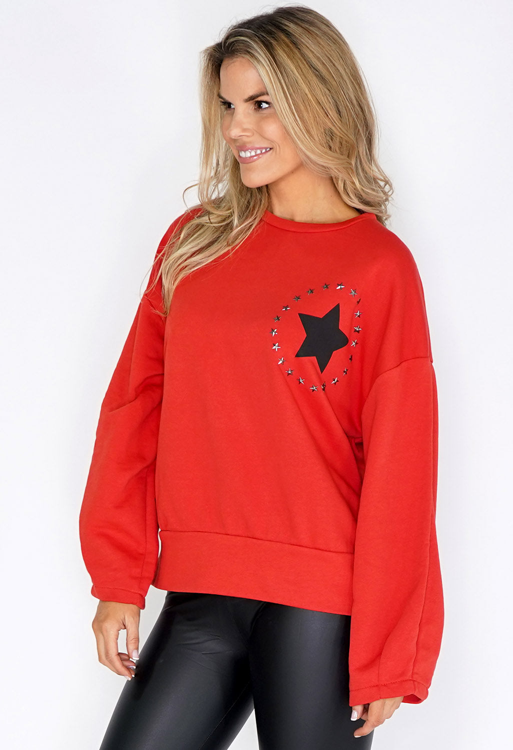 Red Circle of Stars Jumper