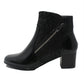 Black Patent Side Zip Ankle Boot