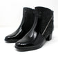 Black Patent Side Zip Ankle Boot