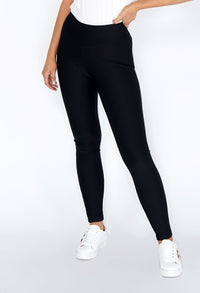 Black Thick Leggings with V Waist Band