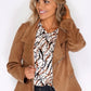 Sophie B Tan Suede Zipped Jacket