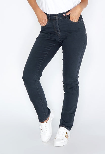 Twist Graphite Jeans with Diamante Detail on Back Pockets