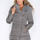 Grey Parka with Fur Lined Hood