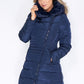 Navy Parka with Fur Lined Hood