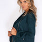 Sophie B Green Suede Zipped Jacket