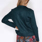 Sophie B Green Suede Zipped Jacket