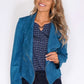 Sophie B Blue Suede Zipped Jacket