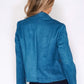 Sophie B Blue Suede Zipped Jacket